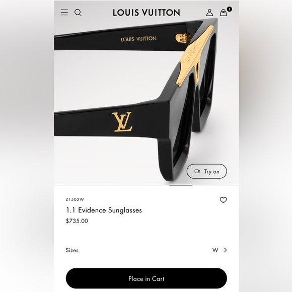 Mens . Louis Vuitton. (New authentic 100%  Z1502W 
Evidence Sunglasses - Picture 11 of 11